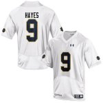 Notre Dame Fighting Irish Men's Daelin Hayes #9 White Under Armour Authentic Stitched College NCAA Football Jersey IKB5799JK